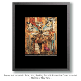 Desert Fairy Collage Art