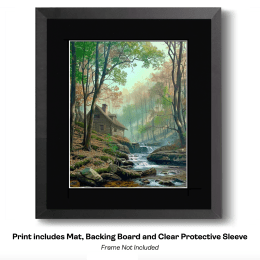 The Cabin at Miller's Brook art print