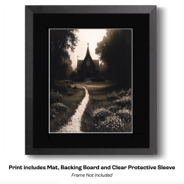 Path to Old Gothic Church art print