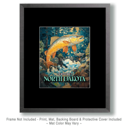 North Dakota Jumping Trout Art