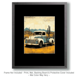 Vintage Abandoned Pickup Truck Art