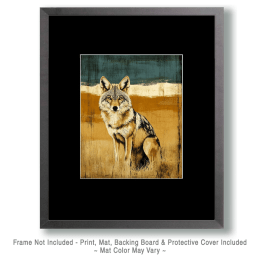 Vintage Desert Coyote Art