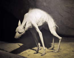 Chupie - Misunderstood Chupacabra art print