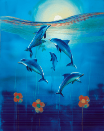 Dolphin Meeting art print