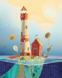 Magical Lighthouse Island art print