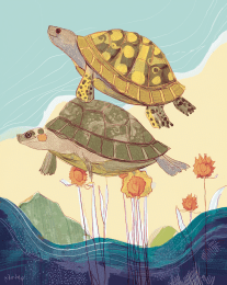 Turtle Ride art print