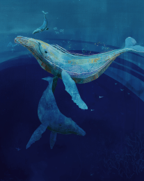 Whales Dancing art print