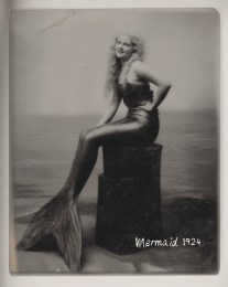 Mermaid Vintage Mermaid Photo 1924 art print
