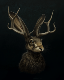 Official Jackalope Portrait ART PRINT