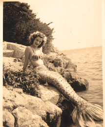 Vintage Mermaid Photo Summer 1939 art print
