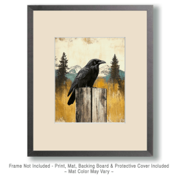 Raven on Post Art