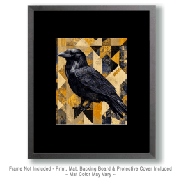 Deco Raven Art