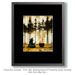 Witch and Cauldron Art