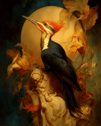 Vintage Ivory Billed Woodpecker