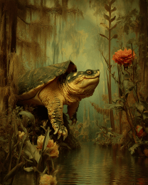 Snapping Turtle in Mangrove Swamp