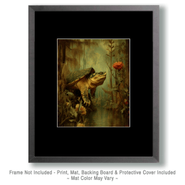 Snapping Turtle in Mangrove Swamp Art