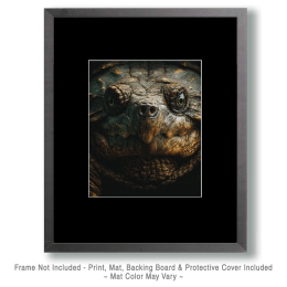 Snapping Turtle Close-Up Art
