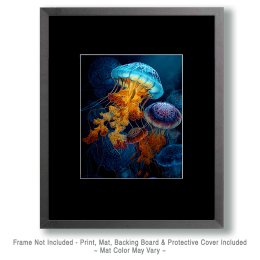 Jellyfish Swarm Art