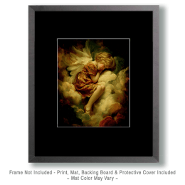 Sleeping Young Angel Art