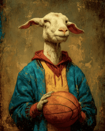 Goat Basketball Player