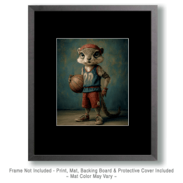 Squirrel Basketball PLayer Art
