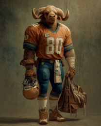 Water Buffalo Football Player
