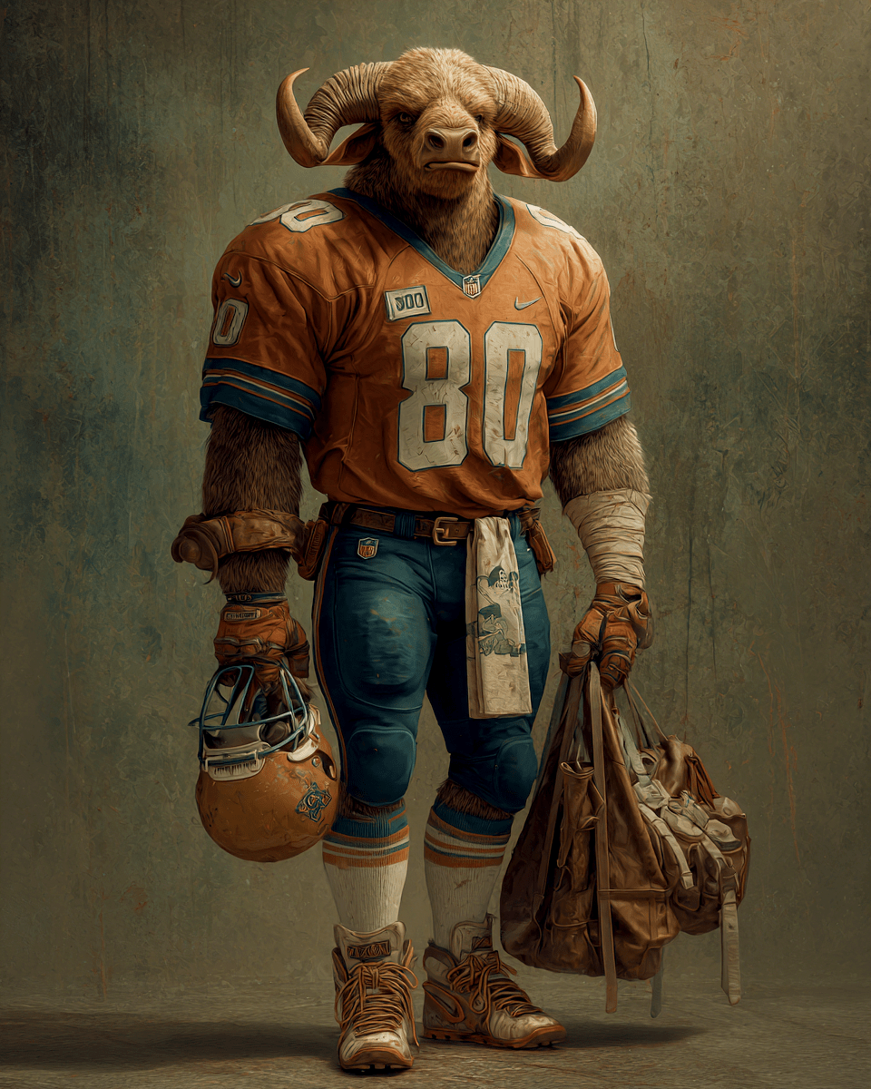 Water Buffalo Football Player