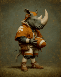 Rhino Football Player