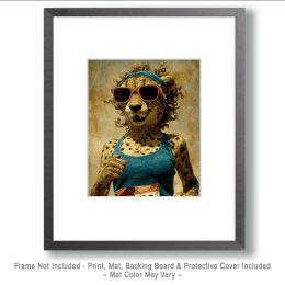 Cougar Jogging Art