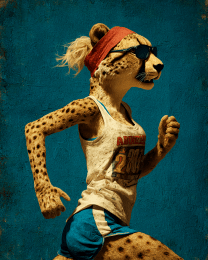 Cheetah Jogging