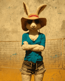 Jackrabbit Vollyball Player