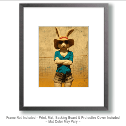 Jackrabbit Vollyball Player Art