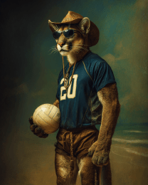 Mountain Lion Volleyball Player