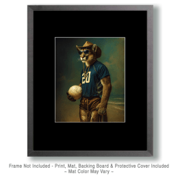 Mountain Lion Volleyball Player Art