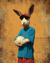 Jackrabbit Volleyball Player