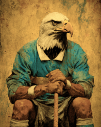 Eagle Field Hockey Player