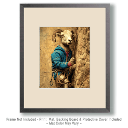 Bighorn Mountain Climbing Art