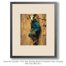 Cool Bighorn Mountain Climber Art