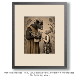 Bighorn Sheep Accepting a Gift Art