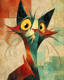 Shocked and Surprised Cat