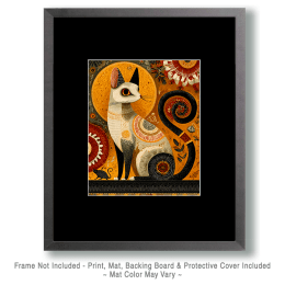Nouveau Design Cat and Mouse Art