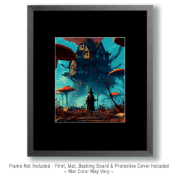 Mushroom Witch Home Art