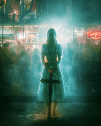 Ghostly Woman with Cross