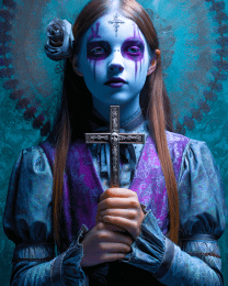 Purple Goth Ghost