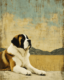 Relaxing St. Bernard