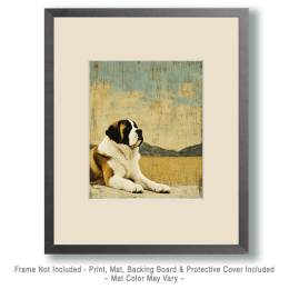Relaxing St. Bernard Art