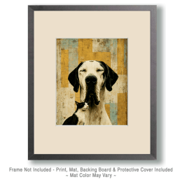 Great Dane & Kitten Art