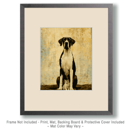 Great Dane & Kitten Pose Art