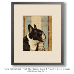 Bulldog & Kitten Art