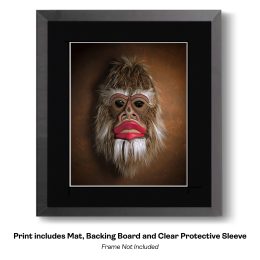 Bigfoot Mask 2 art print